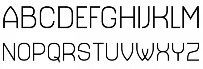 Simply City Light Font UPPERCASE