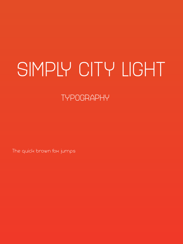Simply City Light Poster