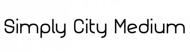 Simply City Medium  フリーフォントのダウンロード