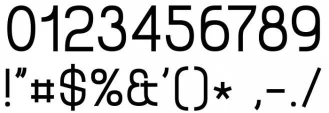 Simply City Medium Font OTHER CHARS