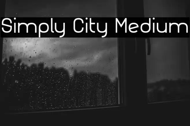 Simply City Medium Font examples