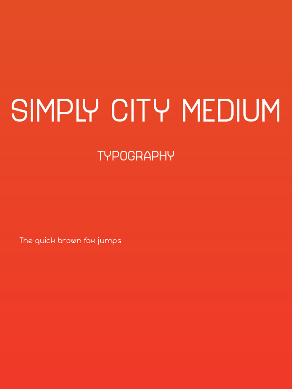 Simply City Medium Poster