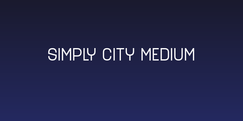 Simply City Medium Social Header