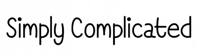 Simply Complicated  Descarca Fonturi Gratis