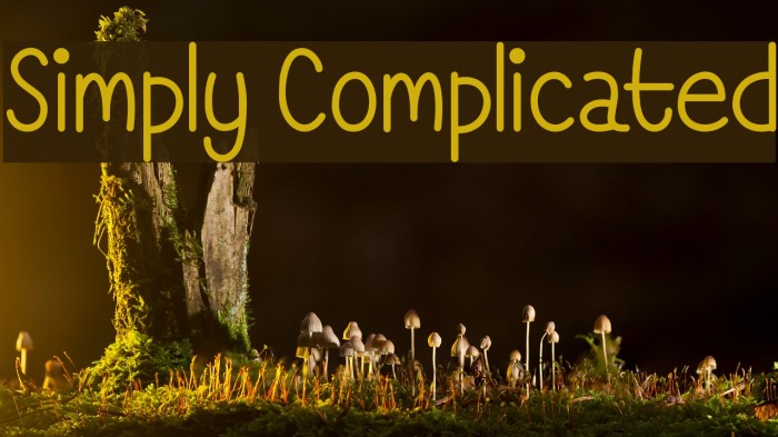 Simply Complicated Font examples
