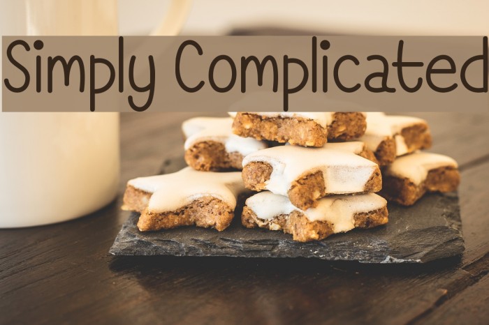 Simply Complicated Font examples