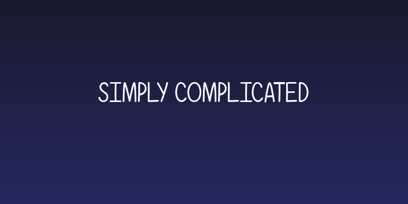 Simply Complicated Social Header