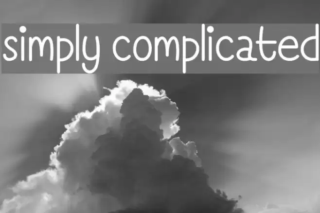 Simply Complicated Font examples