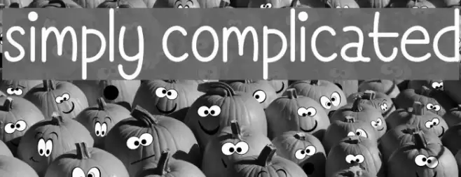 Simply Complicated Font examples