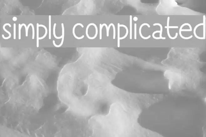 Simply Complicated Font examples
