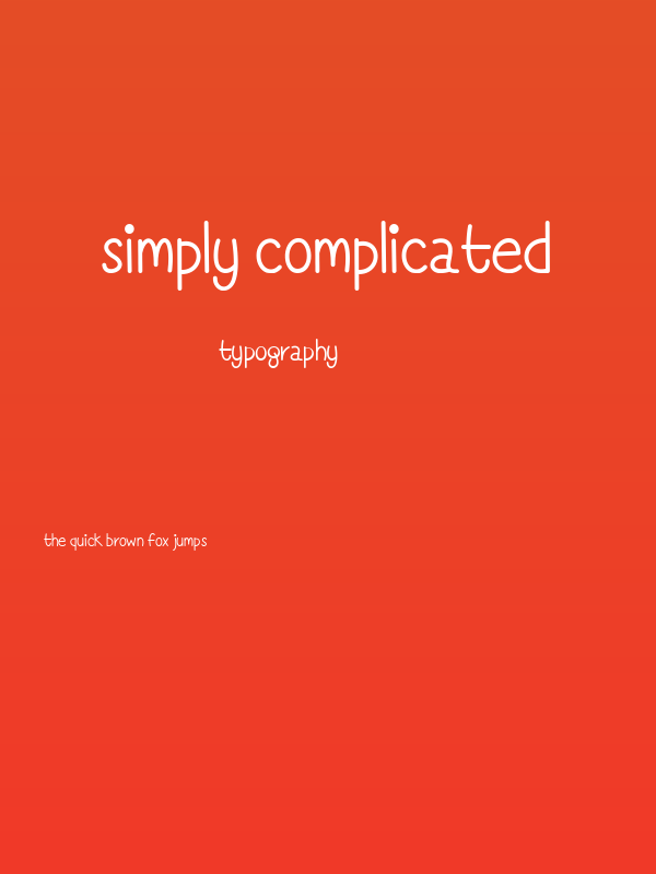 Simply Complicated Poster