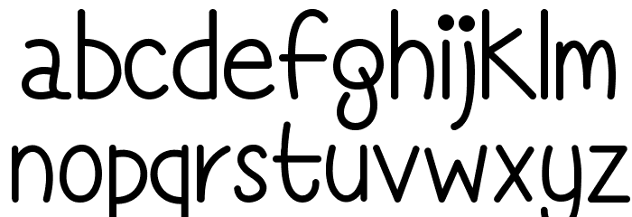 Simply Complicated Font LOWERCASE