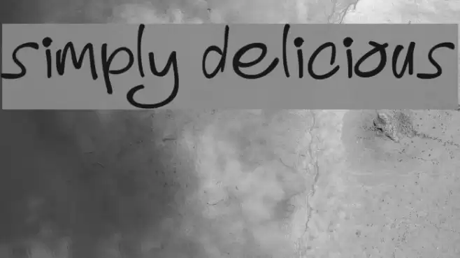 Simply Delicious Font examples