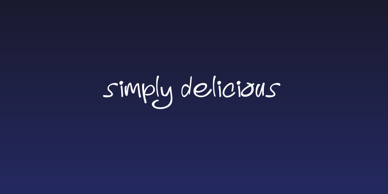 Simply Delicious Social Header