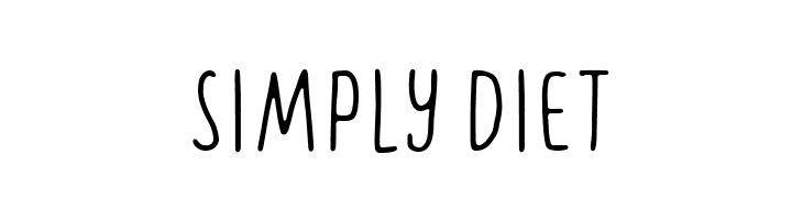 Simply Diet  les polices de caractères gratuit tlcharger