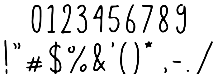 Simply Diet Font OTHER CHARS