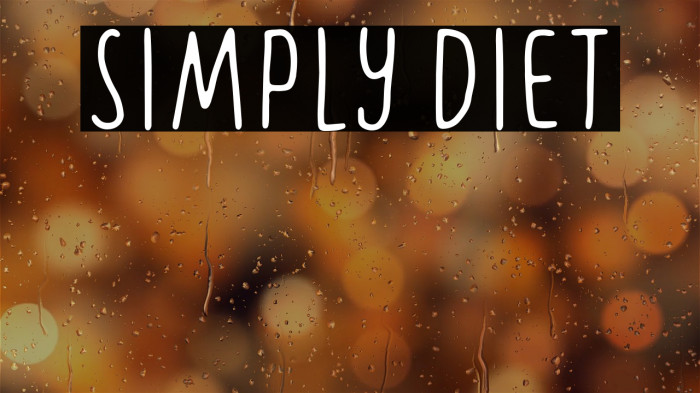 Simply Diet Example 1