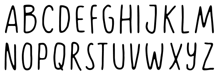 Simply Diet Font LOWERCASE