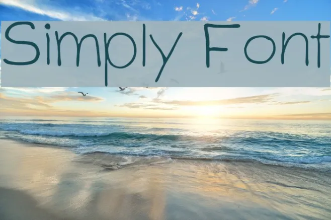 Simply Font Example 1