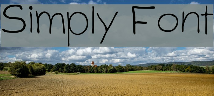 Simply Font Font examples
