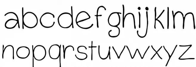 Simply Font Font LOWERCASE