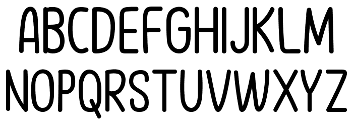 Simply Happy Font UPPERCASE