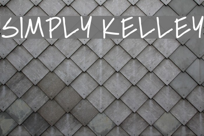 Simply Kelley Font examples