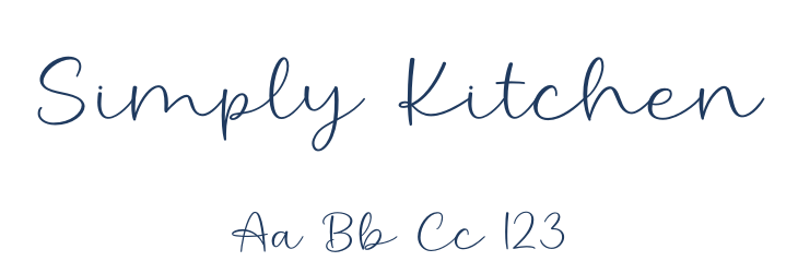 Simply Kitchen Font Preview