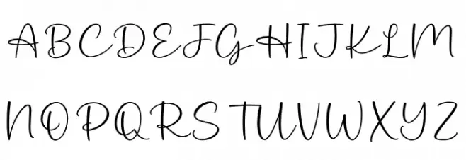 Simply Kitchen خط أحرف كبيرة