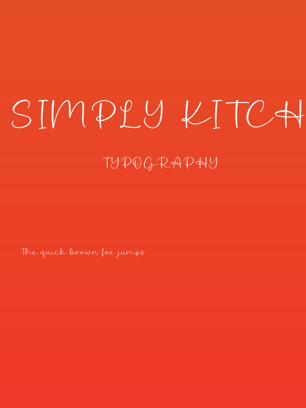 Simply Kitchen Poster