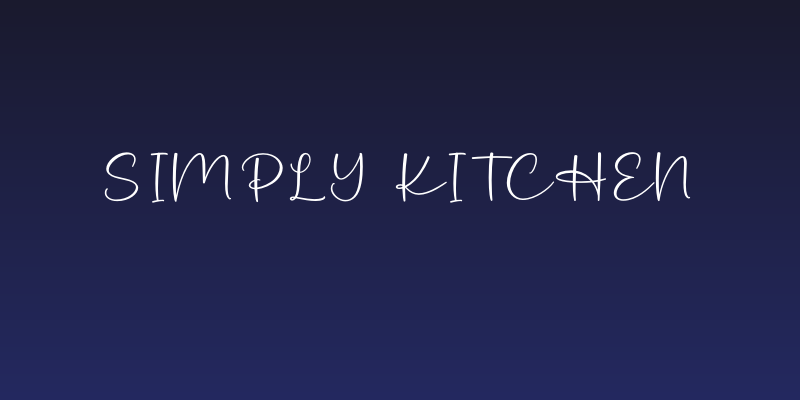 Simply Kitchen Social Header