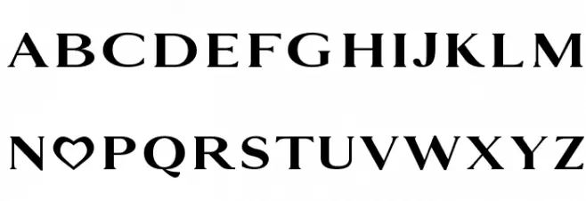 Simply Lovely フォント 大文字