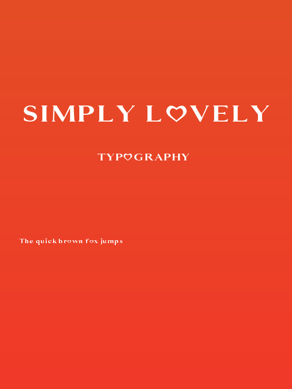 Simply Lovely Poster