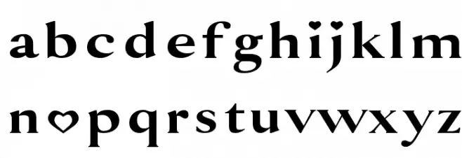 Simply Lovely Caratteri MINUSCOLO