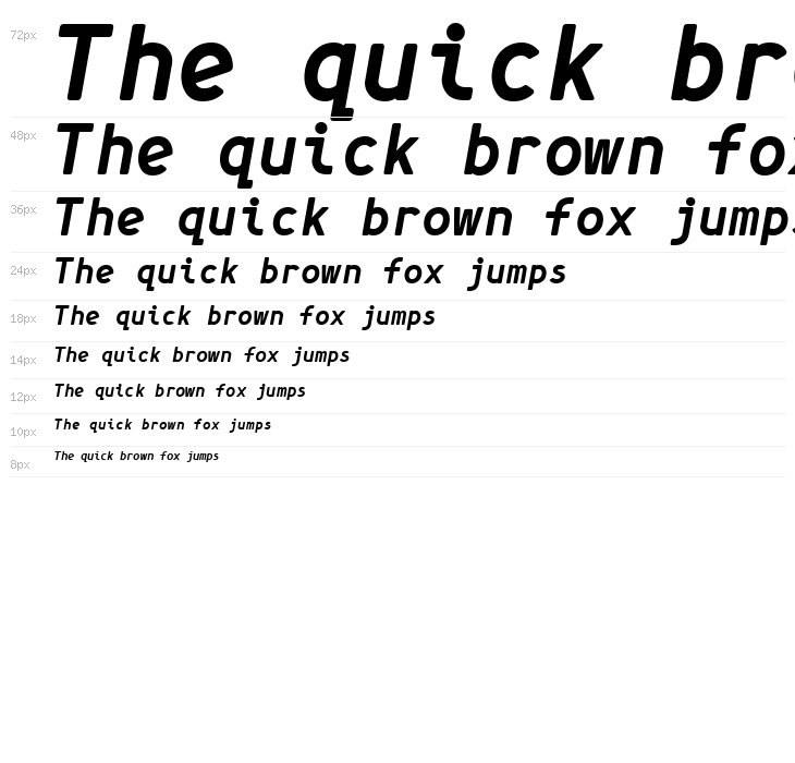 Simply Mono Bold Oblique Waterfall