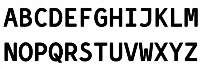 Simply Mono Bold Font Litere mari