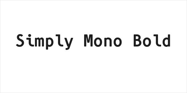 Simply Mono Bold Logo