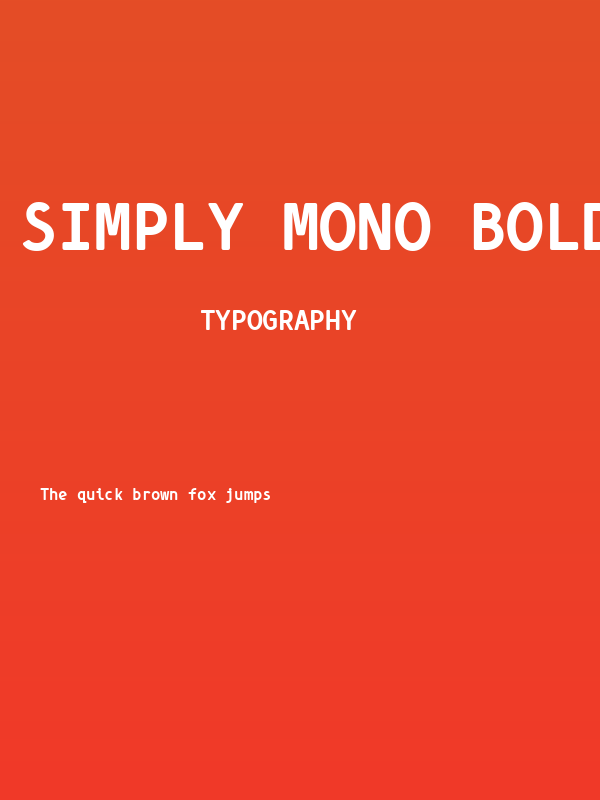 Simply Mono Bold Poster