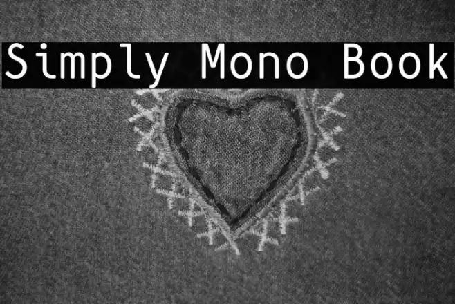 Simply Mono Book Font examples