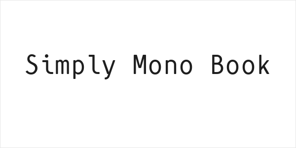 Simply Mono Book Logo