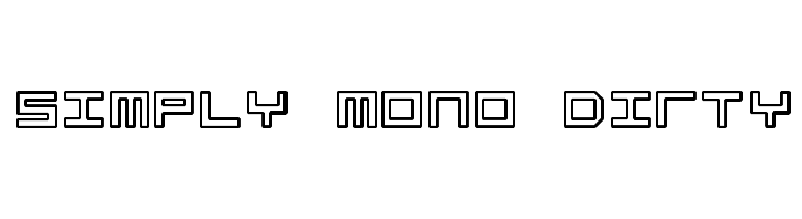 Simply Mono Dirty  フリーフォントのダウンロード