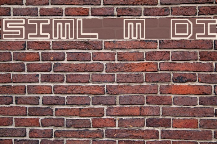 Simply Mono Dirty Font examples