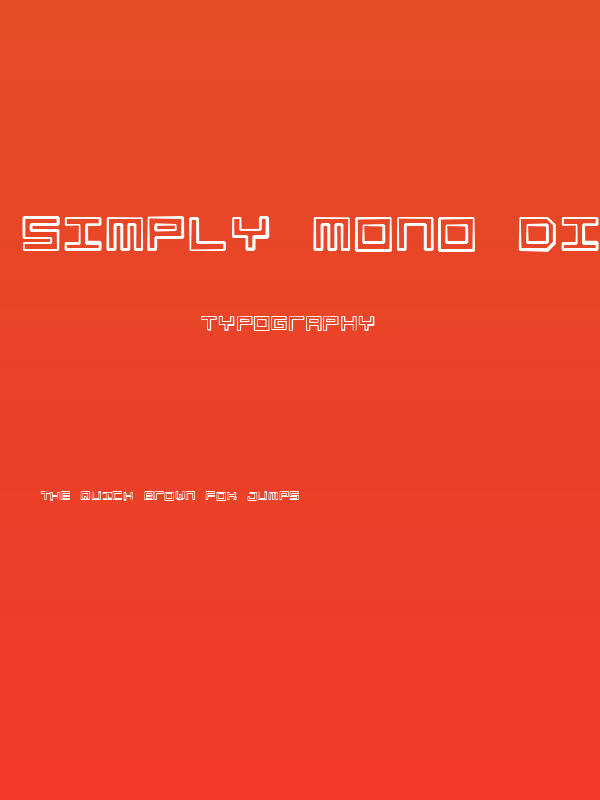 Simply Mono Dirty Poster