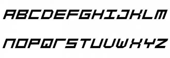 Simply Mono Oblique Schriftart Groß