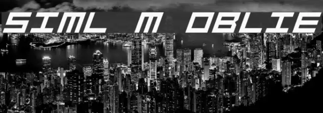Simply Mono Oblique Font examples