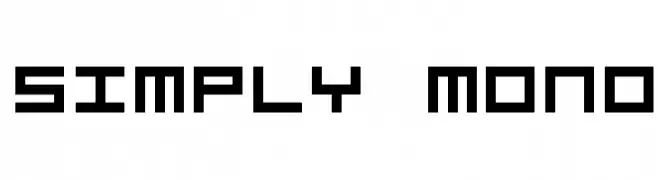 Simply Mono  تنزيل الخطوط