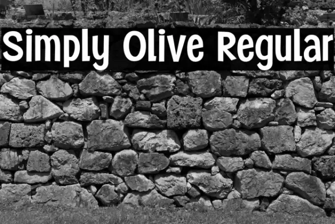 Simply Olive Regular Font examples