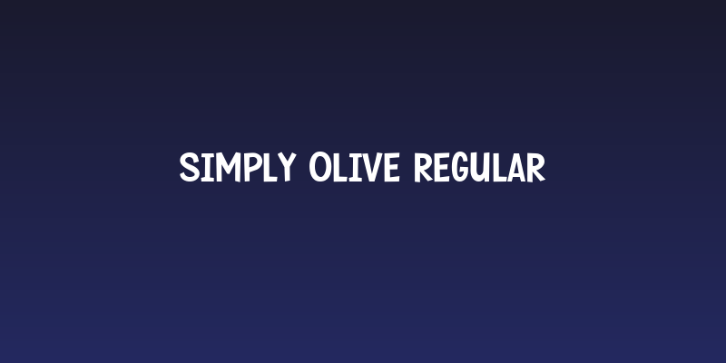 Simply Olive Regular Social Header