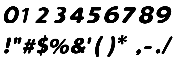 Simply Rounded Bold Italic Font OTHER CHARS