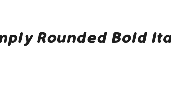 Simply Rounded Bold Italic Logo